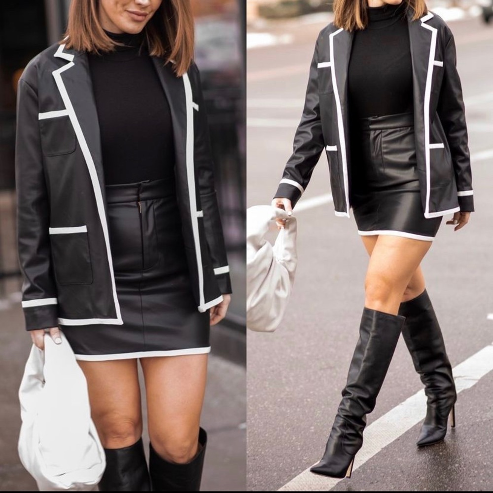 BYEGREIS LEATHER SKIRT -NWT